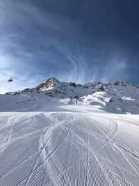 Ideale Pistenbedingungen im Skigebiet auf der Zugspitze